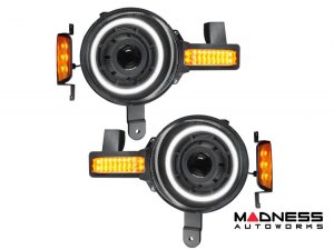 Ford Bronco Head Lights - Oculus Bi-LED Projector - Oracle - White